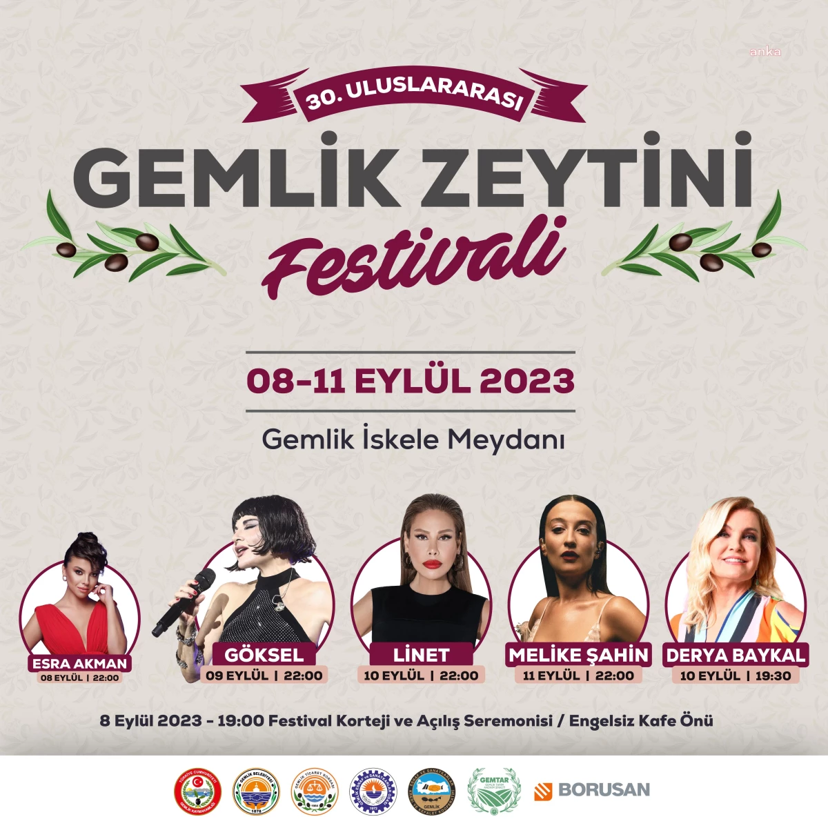 30. Gemlik Zeytin Festivali Başlıyor