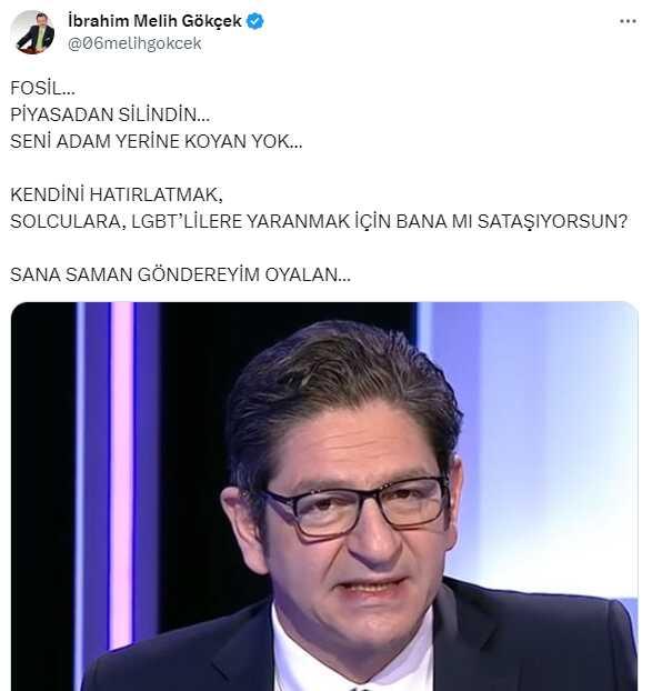 Melih Gökçek'ten 'Bu ülke senden tiksiniyor' diyen Güntekin Onay'a yanıt: Seni adam yerine koyan yok