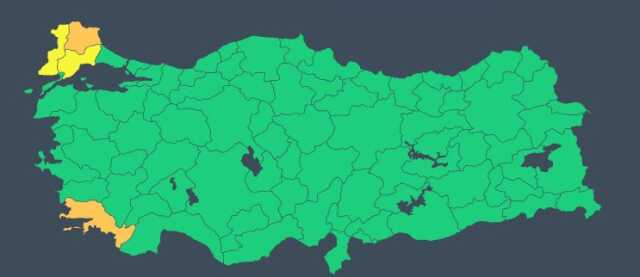 Meteoroloji'den 4 ile turuncu ve sarı kodlu uyarı! Sel ve su baskınları bekleniyor Meteoroloji'den 4 ile turuncu ve sarı kodlu uyarı! Sel ve su baskınları bekleniyor
