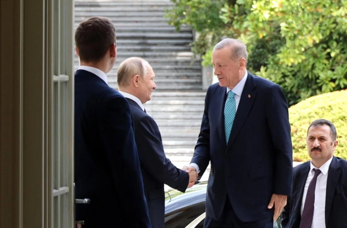 Putin, Cumhurbaşkanı Erdoğan\'ı kapıda karşıladı