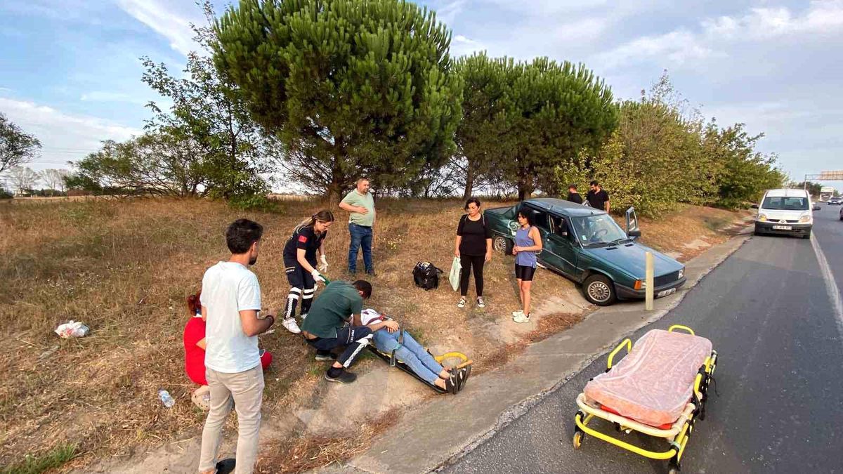 Tekirdağ\'da trafik kazasında 4 kişi yaralandı