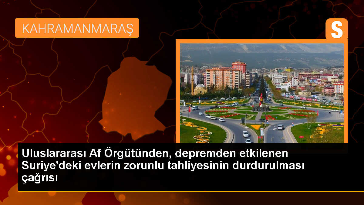 Halep\'teki depremzedelerin mağduriyeti Amnesty International tarafından raporlandı