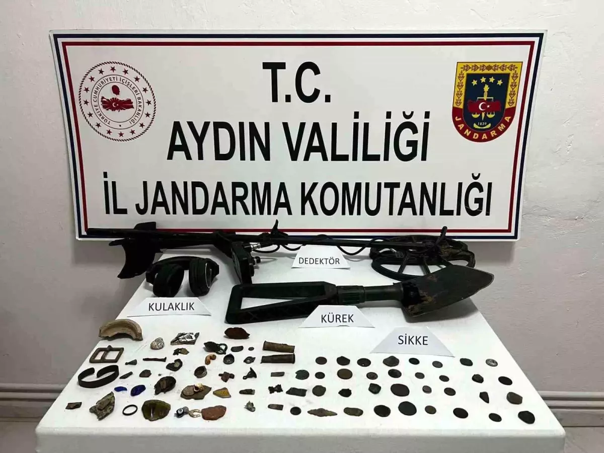 Aydın\'da Kaçak Kazı Yapan Rus Vatandaşı Suçüstü Yakalandı