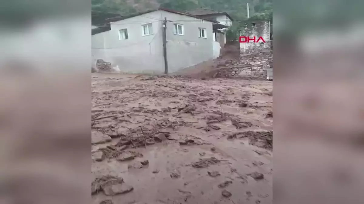 Aydın\'ın Köşk ilçesinde sağanak yağış sonucu su baskınları yaşandı