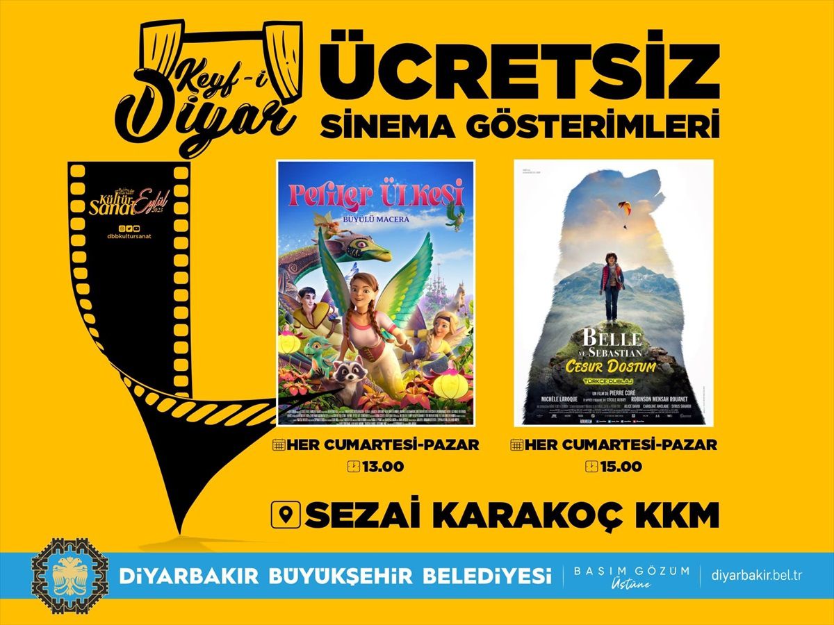 Diyarbakır Büyükşehir Belediyesi Çocukları Sinemayla Buluşturuyor