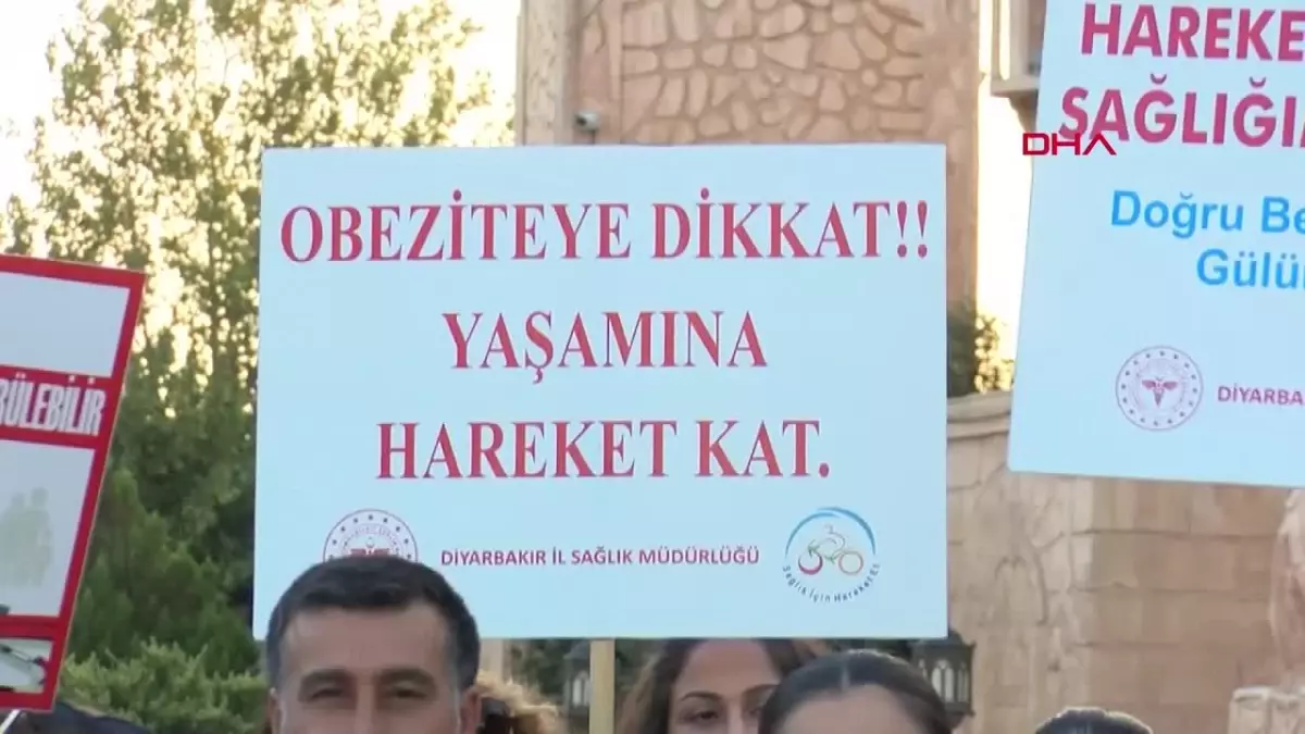 Diyarbakır\'da Halk Sağlığı Haftası kapsamında yürüyüş etkinliği düzenlendi