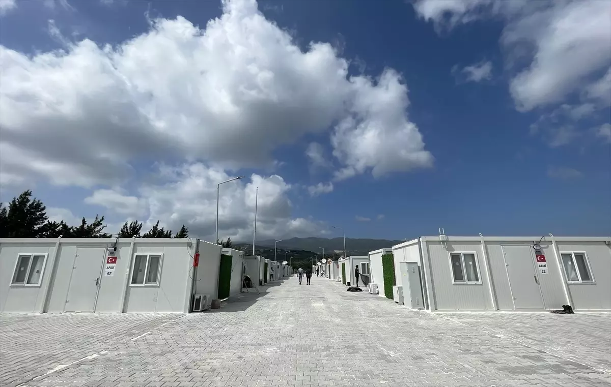 Hatay\'da 158 konteyner kentte 47 bin 772 depremzede aile misafir ediliyor