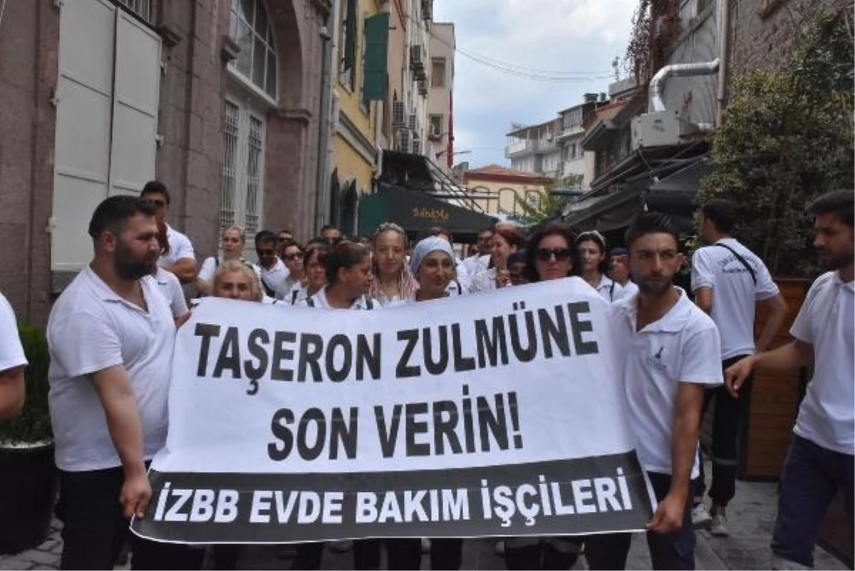 İzmir Büyükşehir Belediyesi Taşeron İşçileri Kadro Talebi İçin Eylem Başlattı