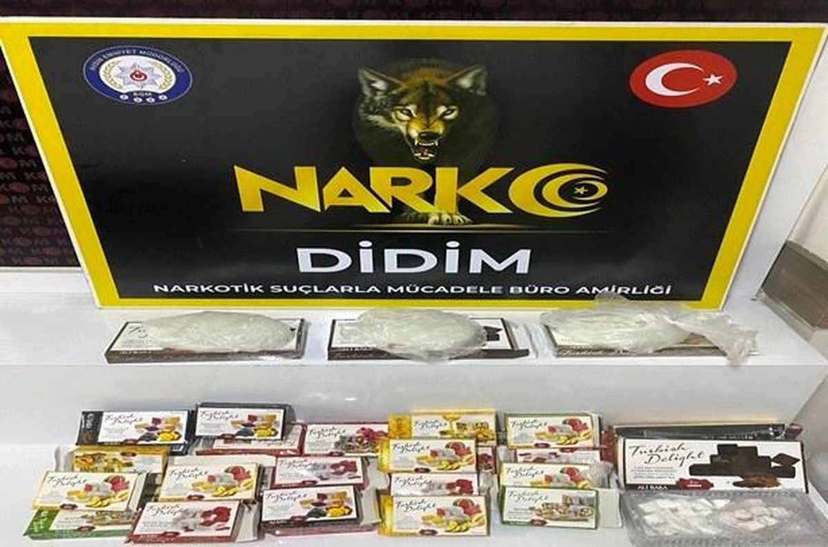 Didim\'de Lokum Paketlerinde Uyuşturucu Ele Geçirildi