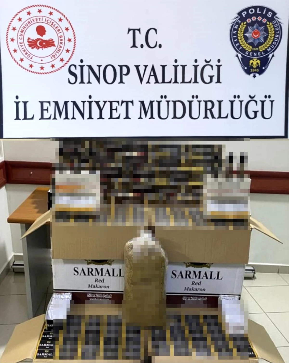 Sinop\'ta Kaçak Sigara Operasyonu: Binlerce Makaron Ele Geçirildi
