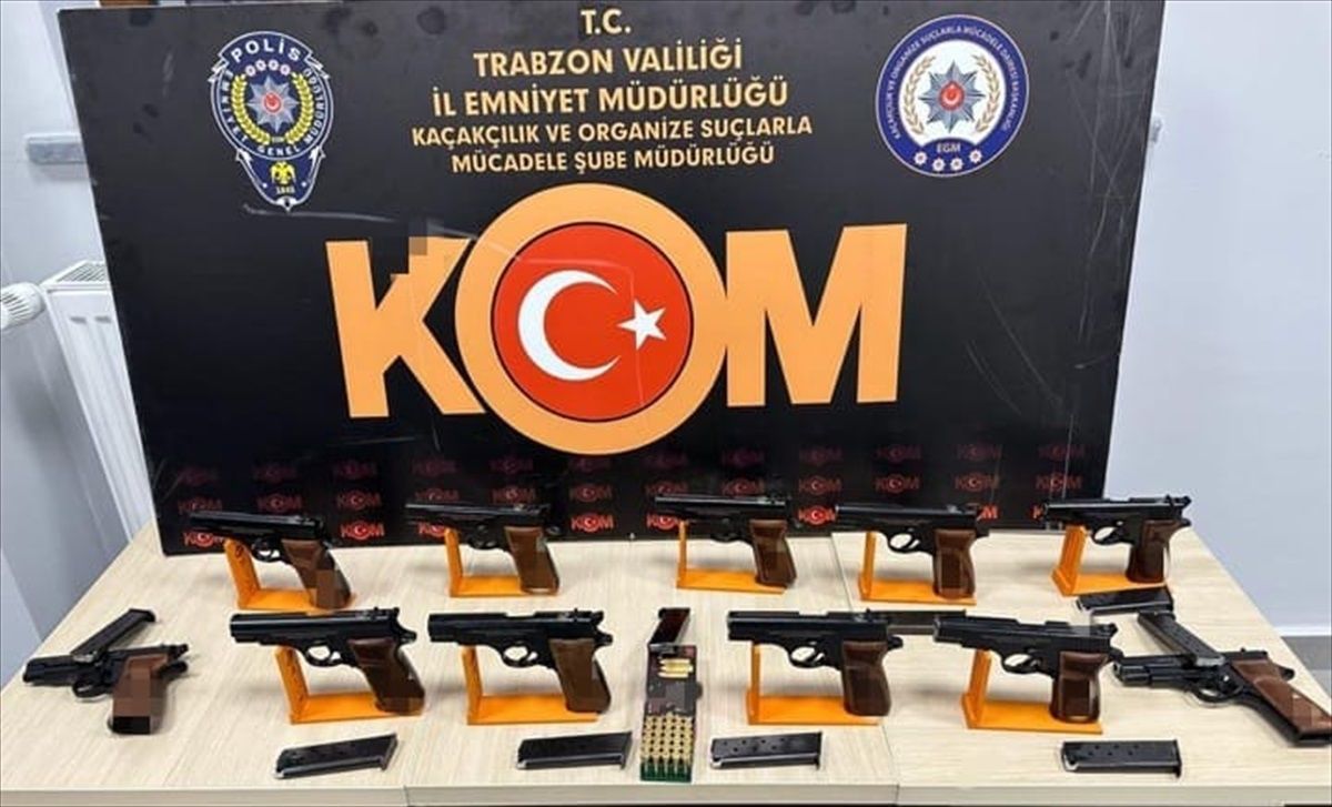 Trabzon\'da silah kaçakçılığı operasyonunda 1 kişi gözaltına alındı