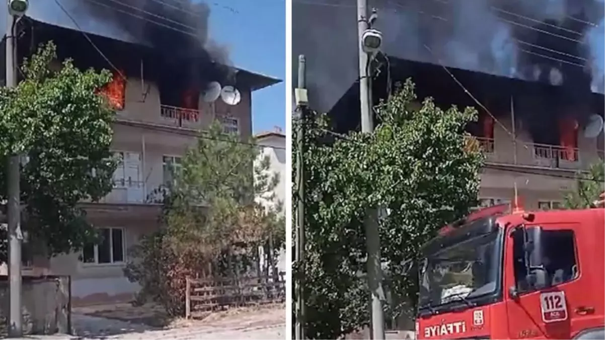 Kırıkkale'de bir kişi, babasından harçlık alamayınca evi yaktı