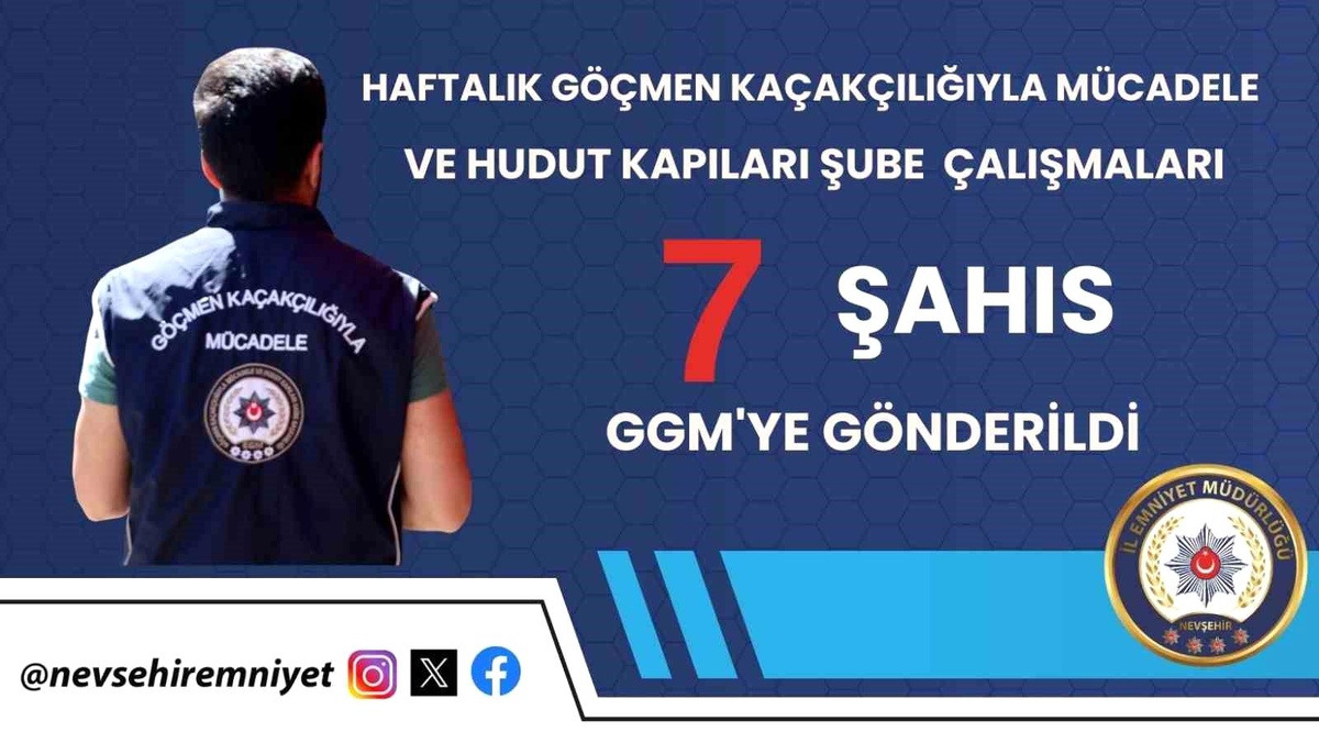 Nevşehir\'de 7 yabancı uyruklu şahıs sınır dışı edildi