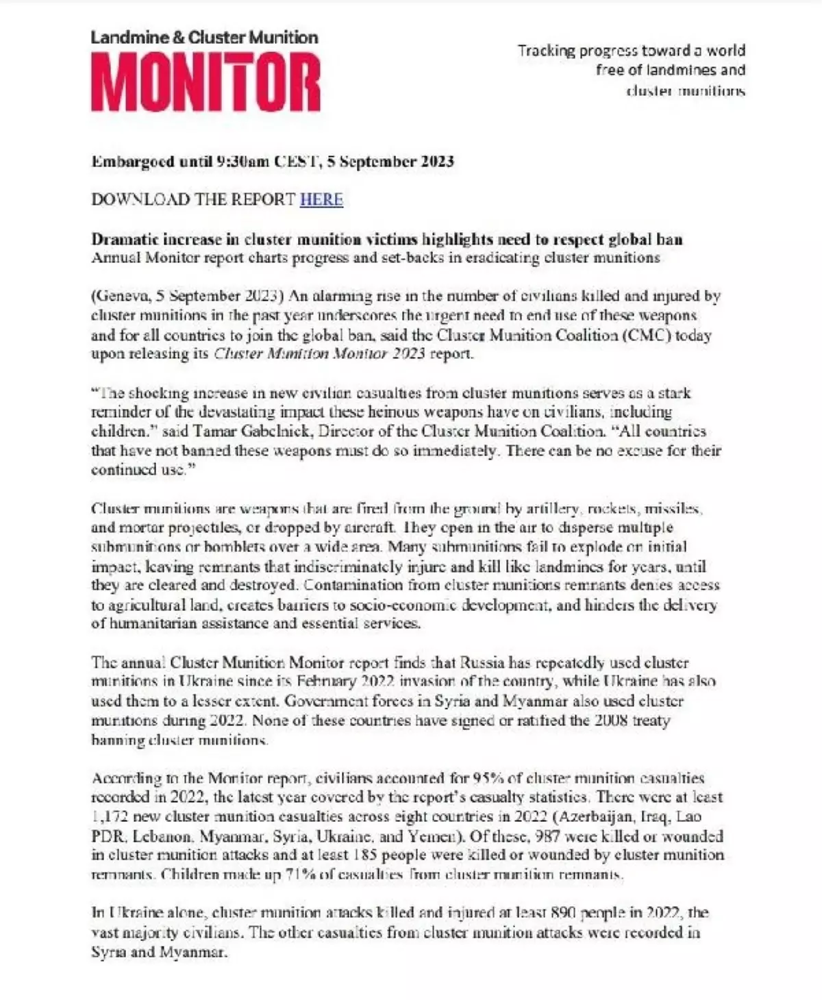 Ukrayna\'da Misket Bombası Kullanımı Sonucu 890 Kişi Hayatını Kaybetti