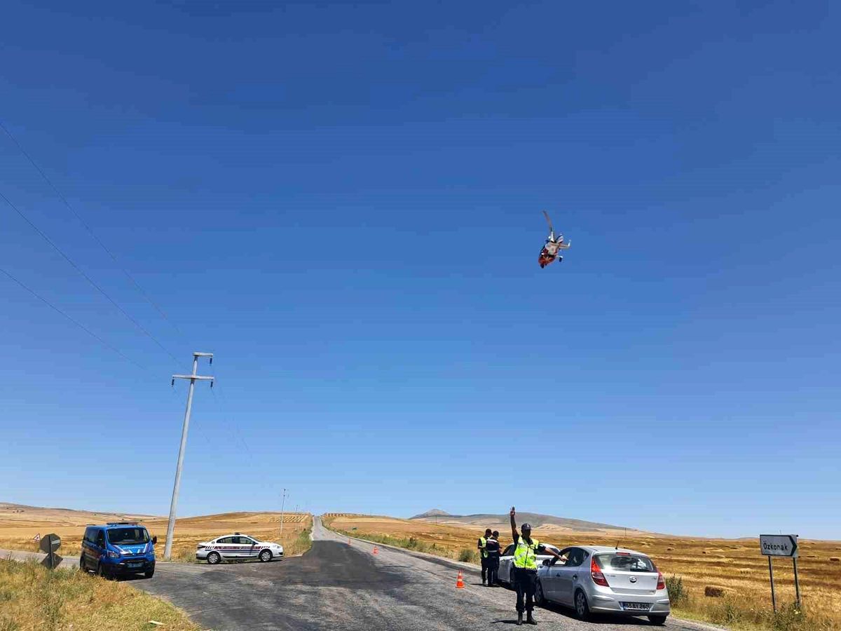 Nevşehir\'de Cayrokopter Destekli Trafik Denetimi