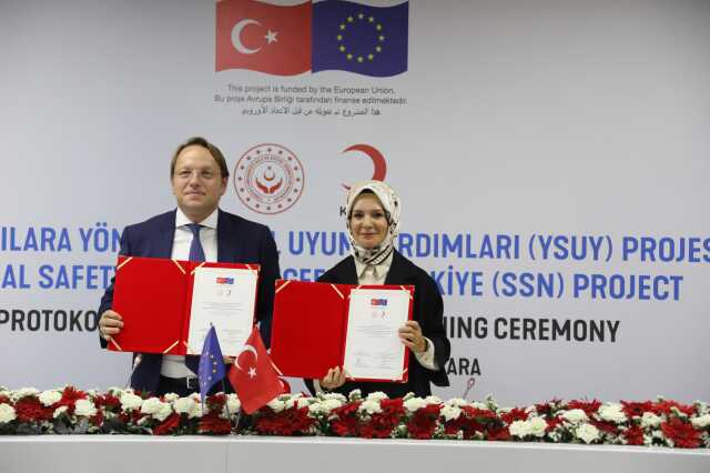 Yabancılara Yönelik Sosyal Uyum Yardımı Projesi imzalandı Yabancılara Yönelik Sosyal Uyum Yardımı Projesi imzalandı