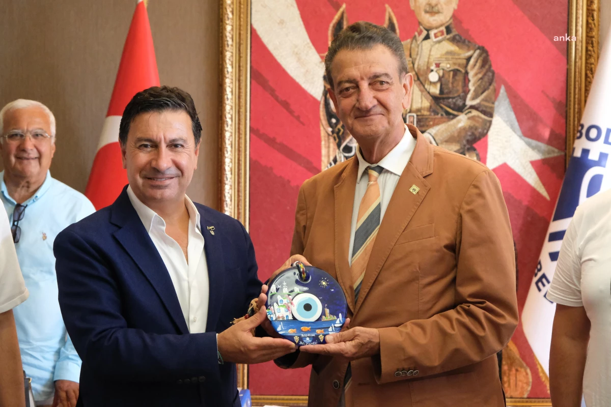ADD Genel Başkanı Bodrum Belediye Başkanı Ahmet Aras\'ı ziyaret etti
