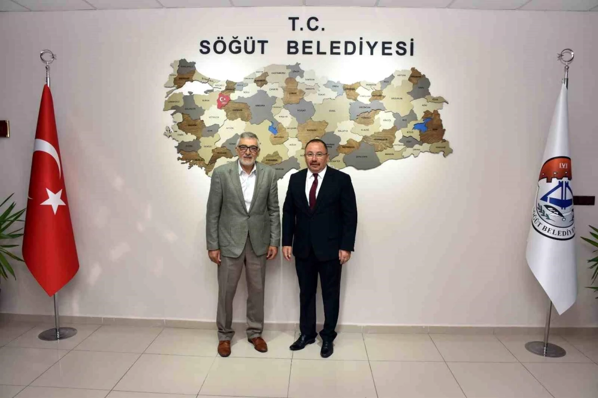 Eskişehir İnönü Belediye Başkanı Kadir Bozkurt, Bilecik Söğüt Belediye Başkanı İsmet Sever\'i ziyaret etti