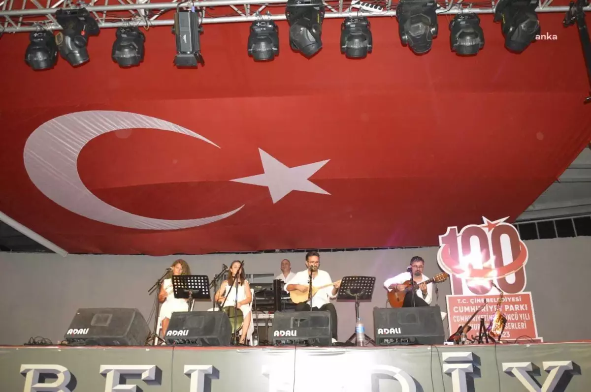 Çine Belediyesi, Cumhuriyet\'in 100. Yılı Konserleriyle Müzik ve Eğlence Dolu Bir Gece Yaşattı