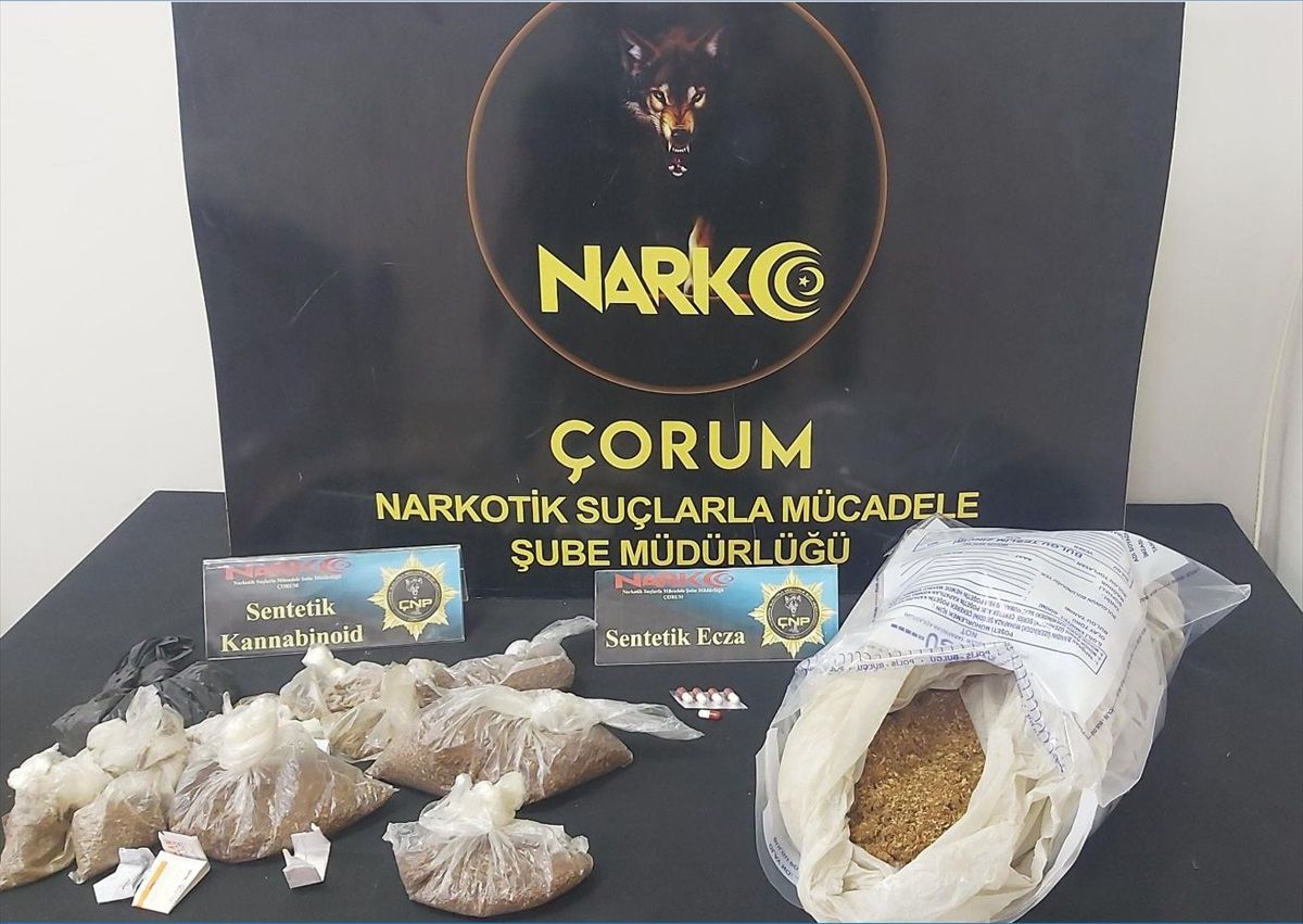 Çorum\'da uyuşturucu operasyonunda 2 şüpheli tutuklandı