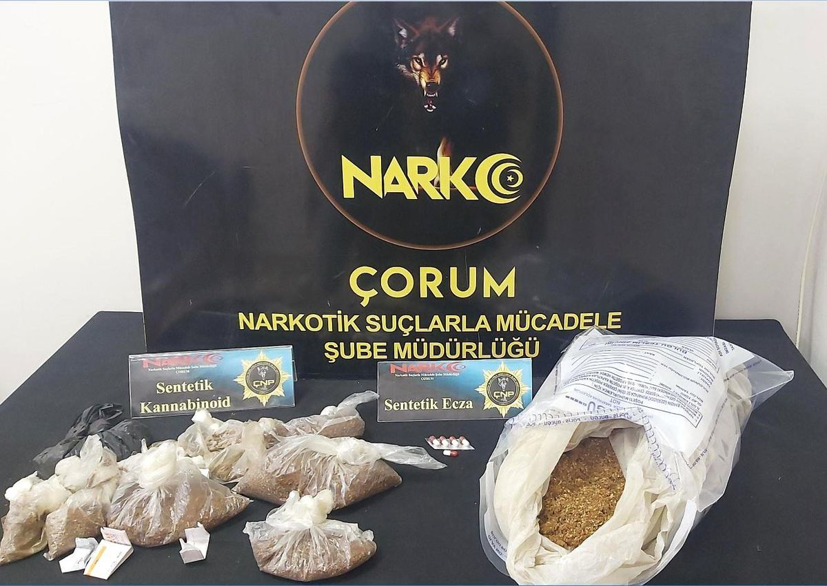Çorum\'da Uyuşturucu Operasyonunda Çok Sayıda Madde ve Silah Ele Geçirildi