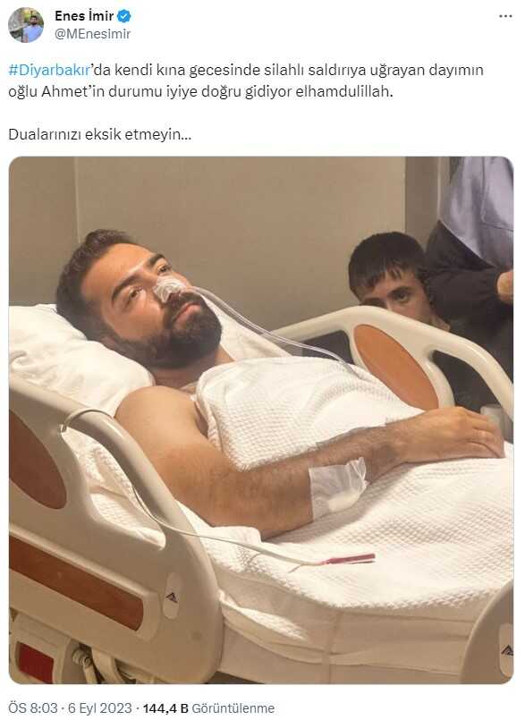 Düğününde 8 kurşunla yaralanan damattan ilk kare! Sağlık durumu iyiye gidiyor Düğününde 8 kurşunla yaralanan damattan ilk kare! Sağlık durumu iyiye gidiyor
