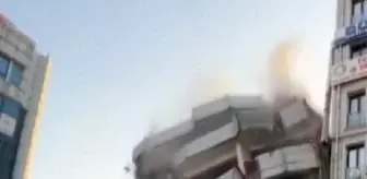 Elazığ'da kontrollü yıkım sırasında bina çöktü