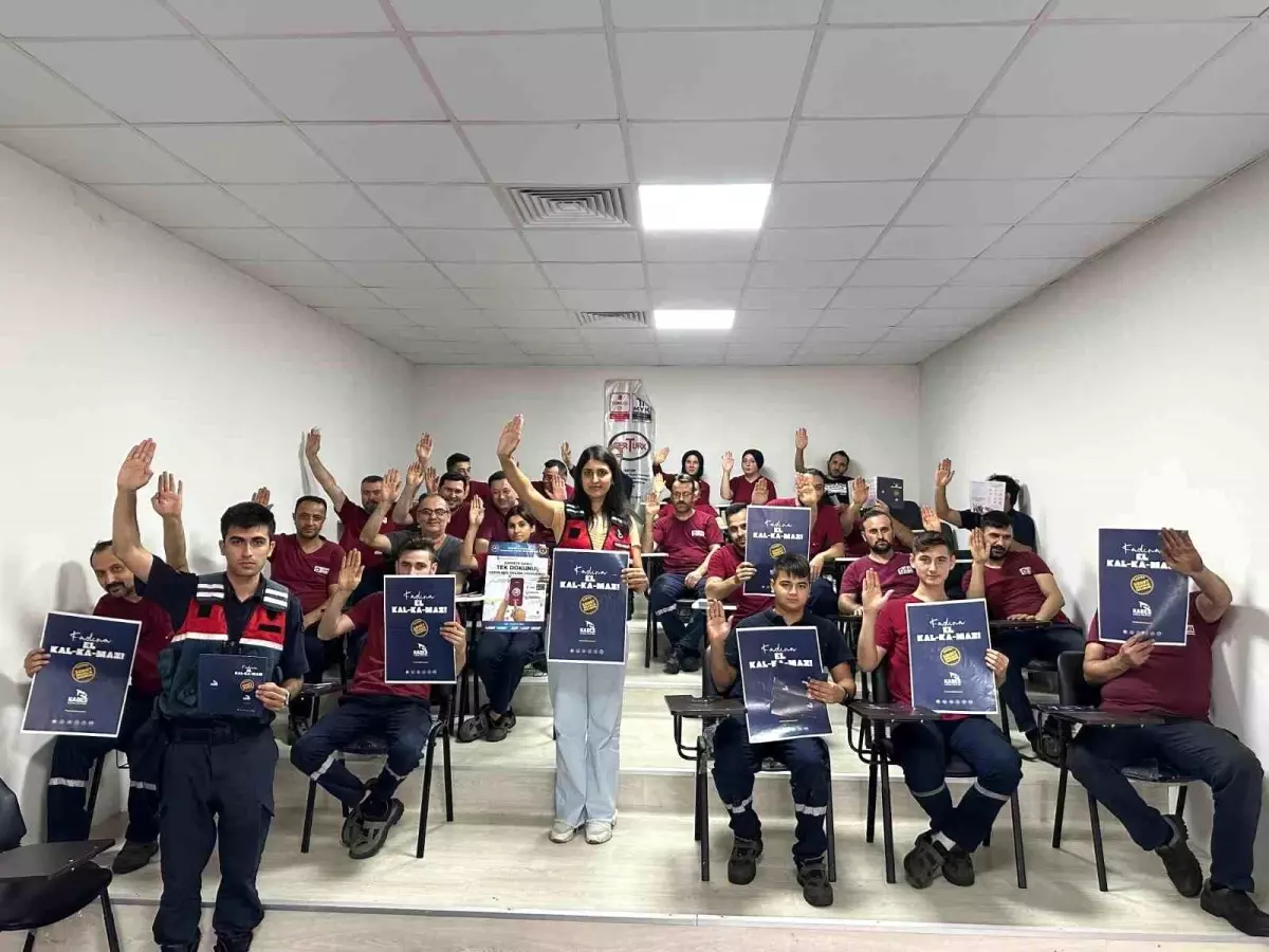 Zonguldak\'ta Fabrika Çalışanlarına Kadına Yönelik Şiddetle Mücadele Etkinliği