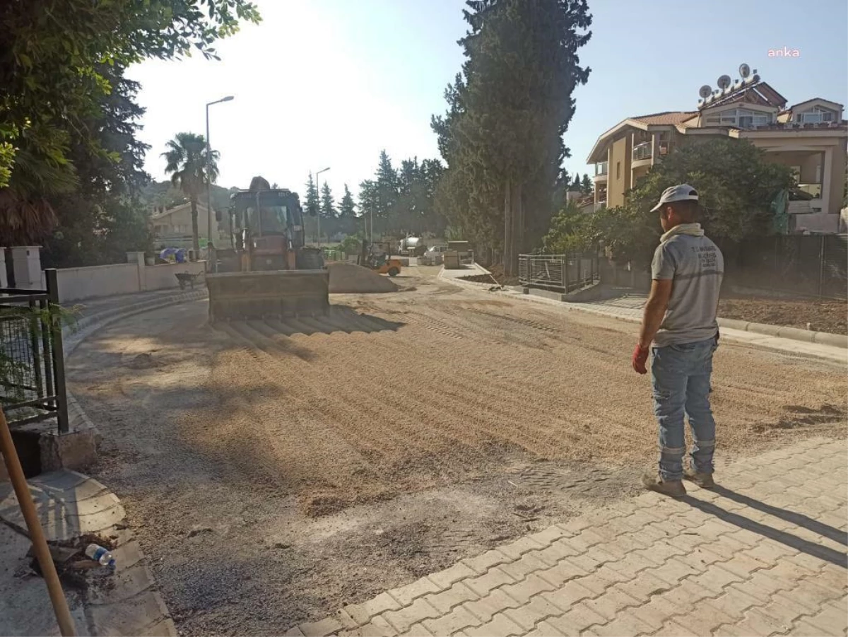 Marmaris Belediyesi Ara Yollarda Yenileme Çalışması Yapıyor