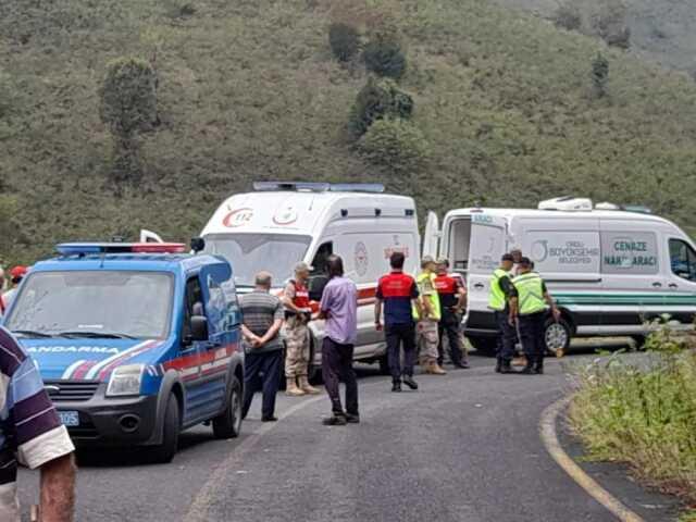 Ordu'da otomobil dereye yuvarlandı! 1'i hamile 3 kişi hayatını kaybetti