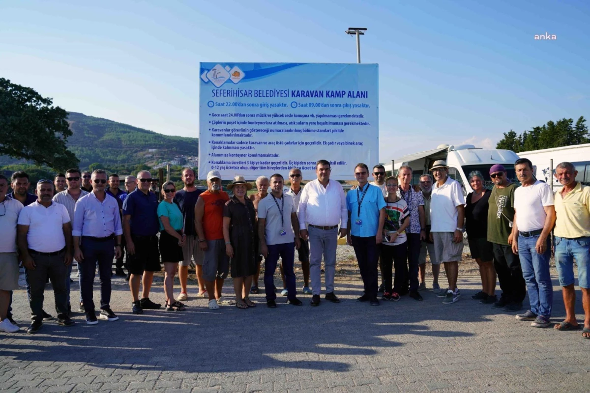 Seferihisar Belediyesi Ürkmez Sakızağacı\'nda Karavan Parkı\'nı Hizmete Açtı