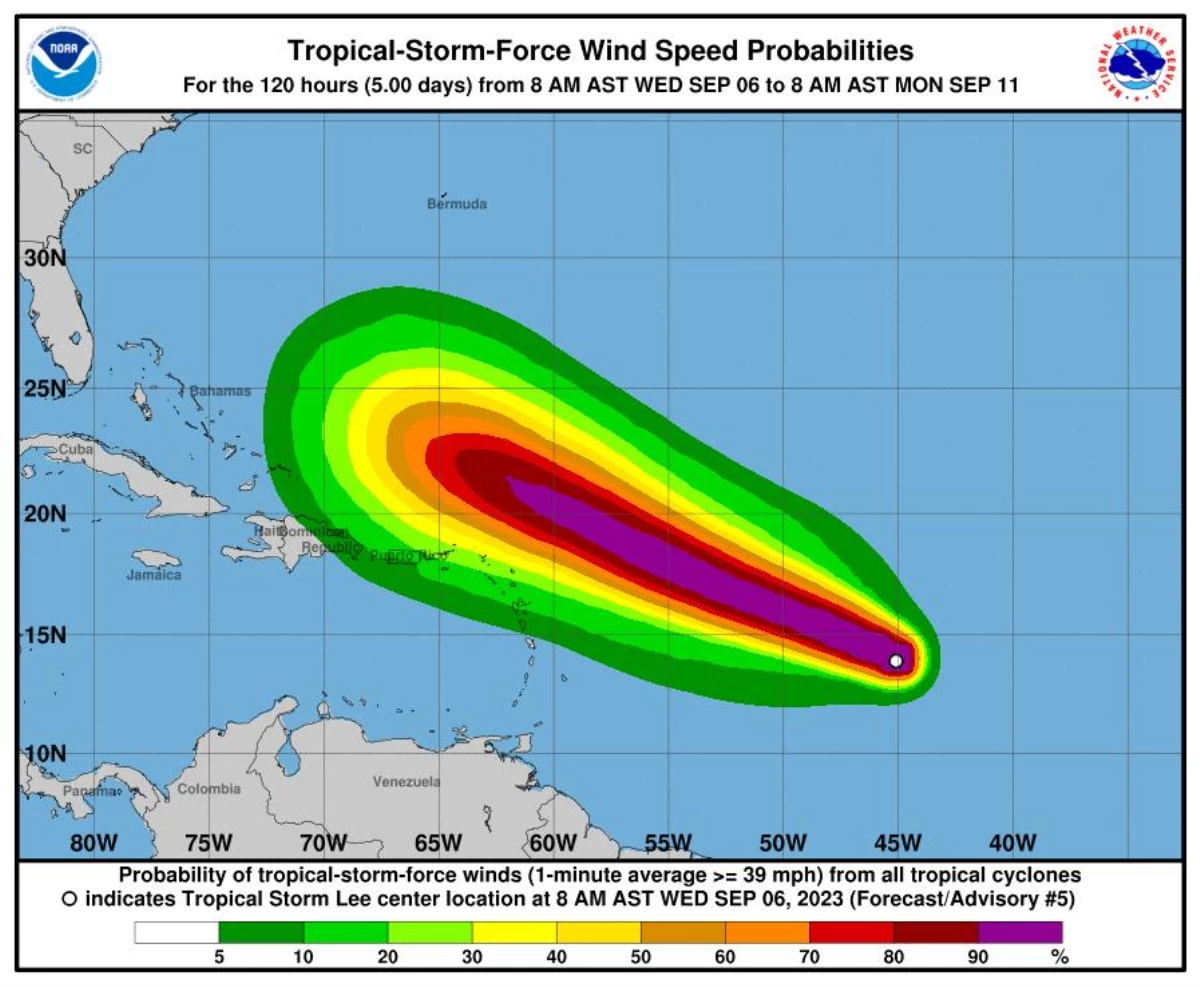 Tropik Lee Fırtınası Büyük Bir Kasırgaya Dönüşebilir