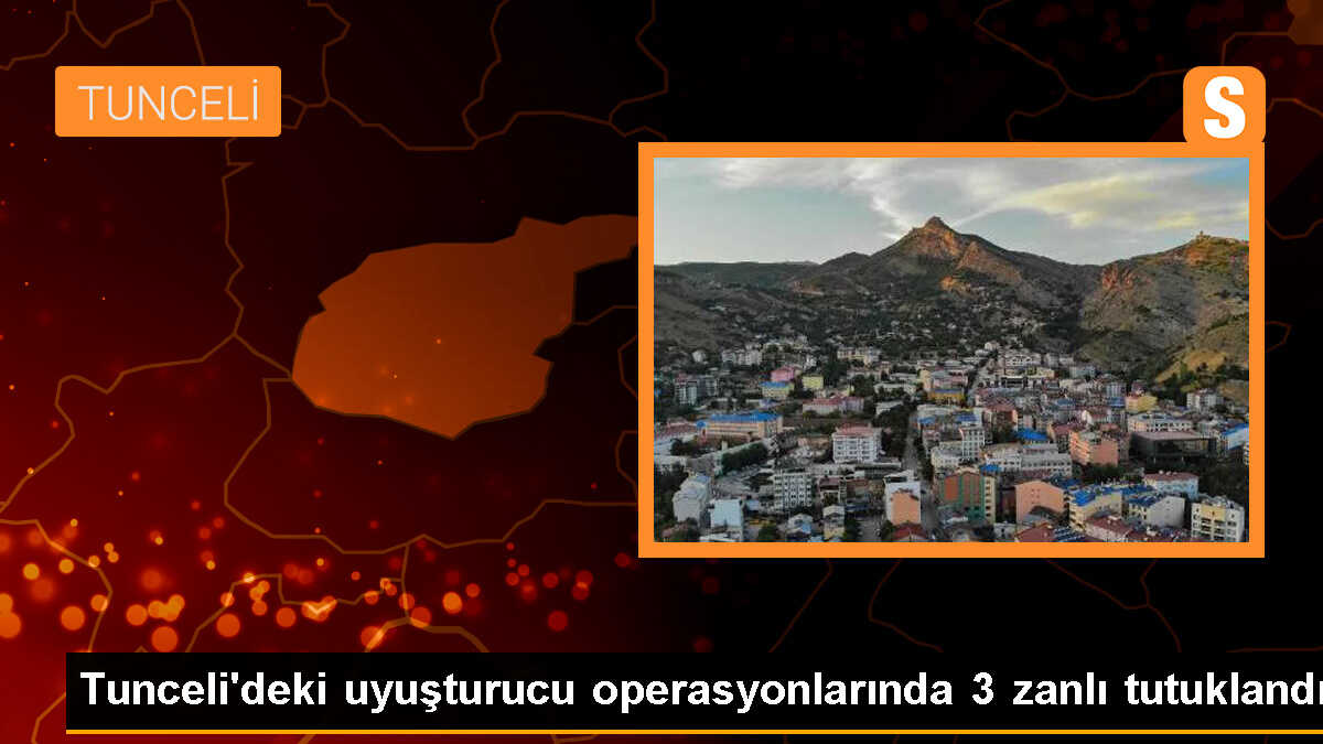 Tunceli\'de Uyuşturucu Operasyonunda 3 Zanlı Tutuklandı