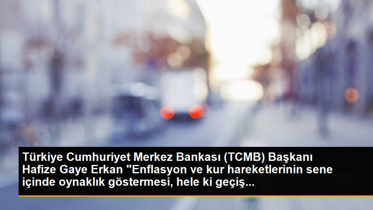 Türkiye Cumhuriyet Merkez Bankası (TCMB) Başkanı Hafize Gaye Erkan "Enflasyon ve kur hareketlerinin sene içinde oynaklık göstermesi, hele ki geçiş...