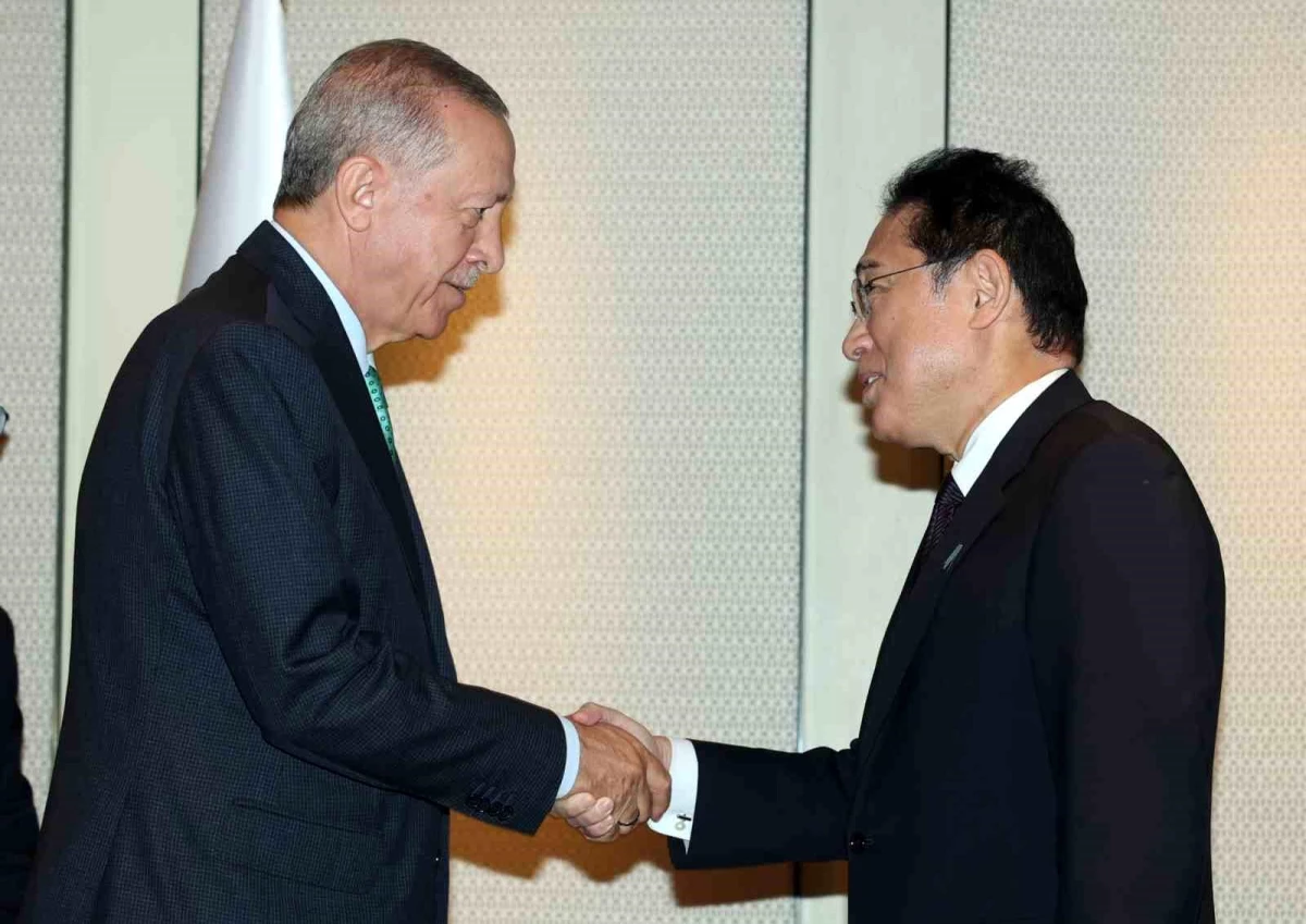 Cumhurbaşkanı Erdoğan, Japonya Başbakanı Kişida Fumio\'yu kabul etti