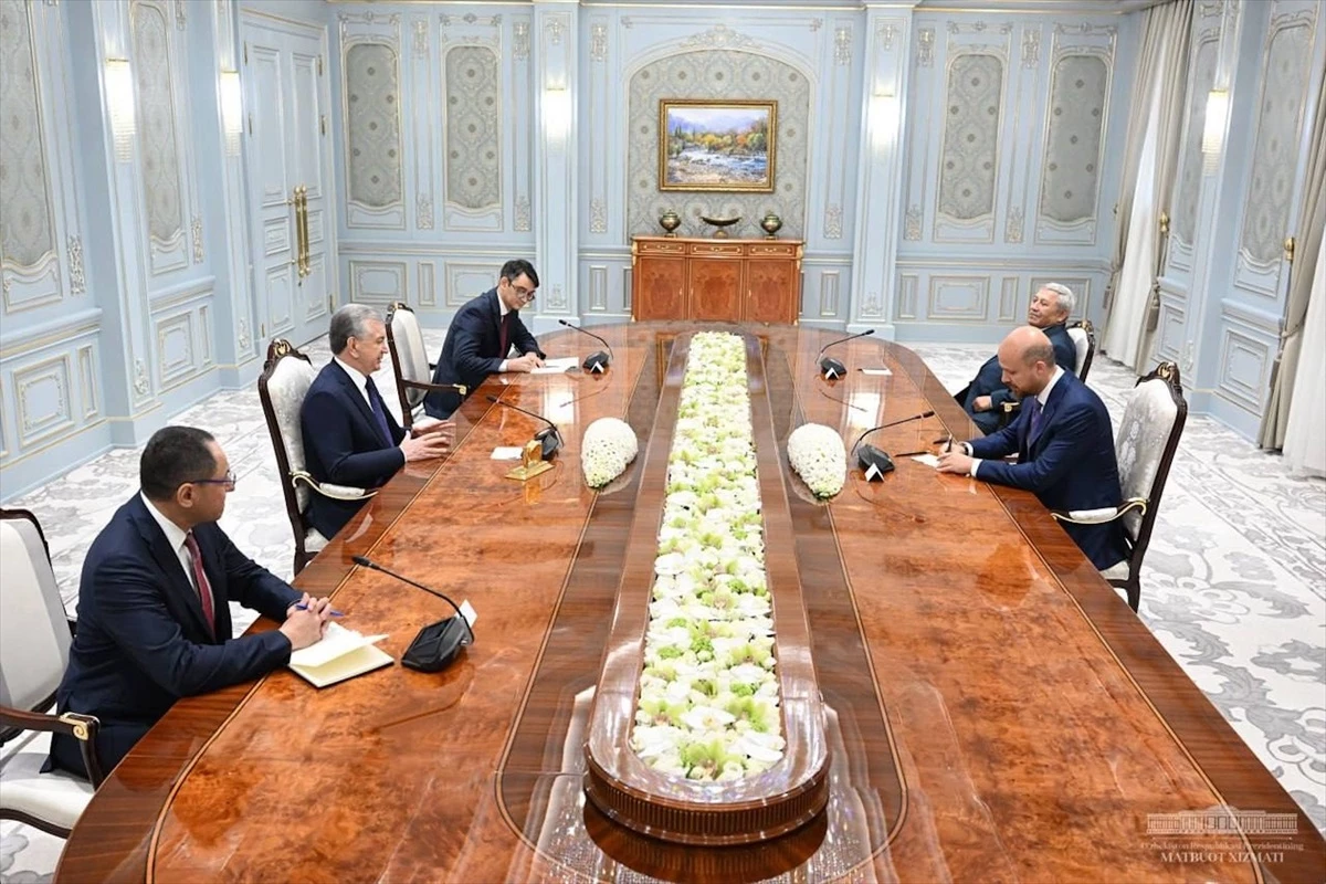 Dünya Etnospor Konfederasyonu Başkanı Bilal Erdoğan, Özbekistan Cumhurbaşkanı ile görüştü