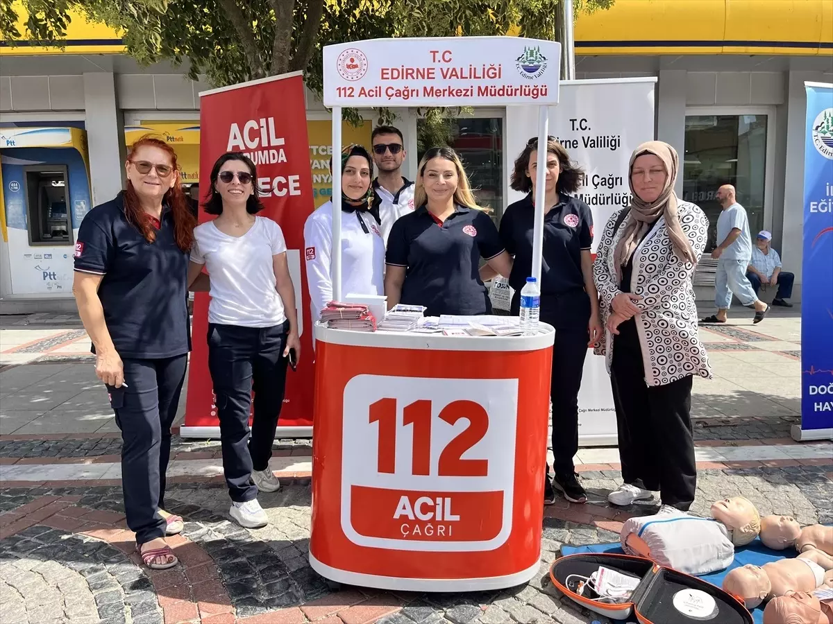 Edirne\'de Dünya İlk Yardım Günü Etkinliği Düzenlendi