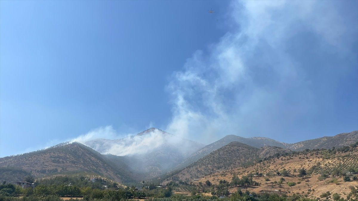 Kahramanmaraş\'ta Orman Yangınına Müdahale Devam Ediyor