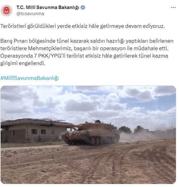 Kazdıkları tünel, teröristlere mezar oldu! 7 PKK'lı etkisiz hale getirildi Kazdıkları tünel, teröristlere mezar oldu! 7 PKK'lı etkisiz hale getirildi