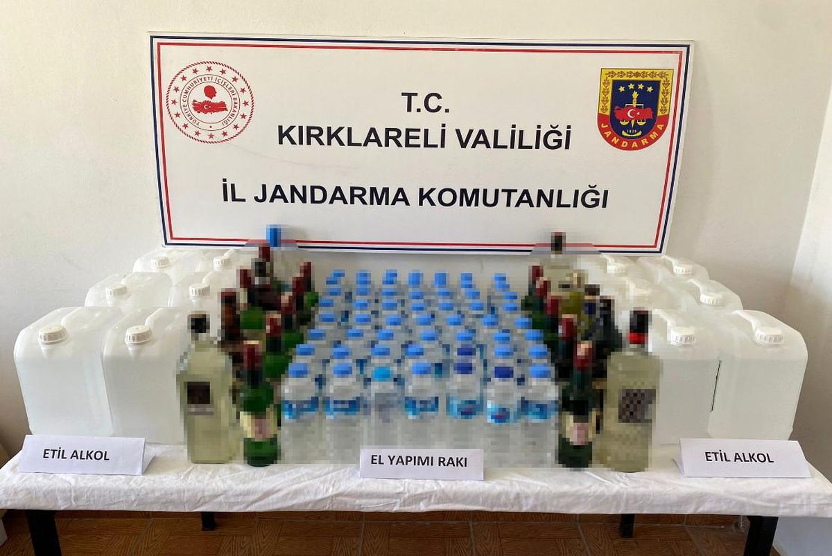 Kırklareli\'de Kaçak İçki ve Uyuşturucu Operasyonu