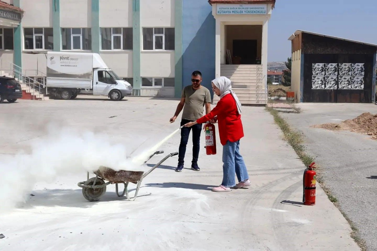 KSBÜ İş Sağlığı ve Güvenliği Koordinatörlüğü\'nden Tatbikat