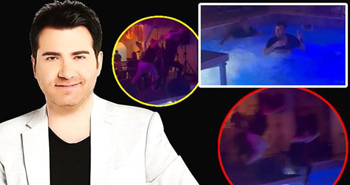 Murat Kurşun Konserinde Havuza Düştü
