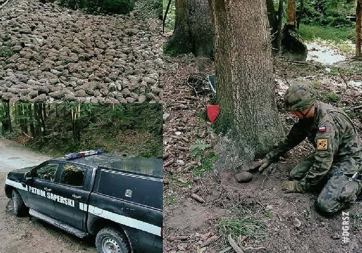Polonya Ordusu 2. Dünya Savaşı\'ndan Kalma Patlamamış Mühimmatları Ele Geçirdi