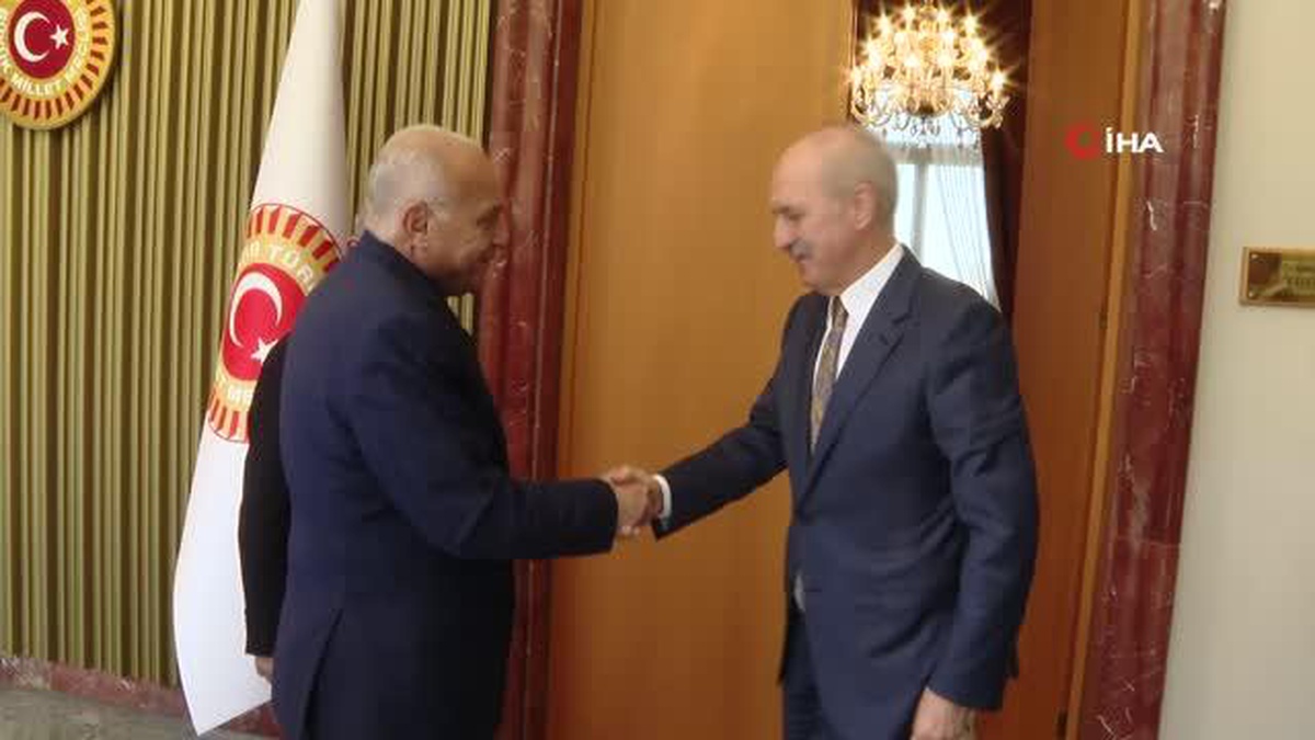TBMM Başkanı Numan Kurtulmuş Cezayir Dışişleri Bakanı Attaf\'ı Kabul Etti