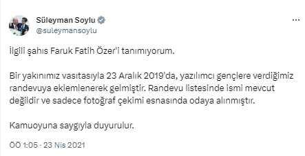 Thodex vurguncusu Faruk Fatih Özer, bakanlarla çekildiği fotoğraflar hakkında sessizliğini bozdu