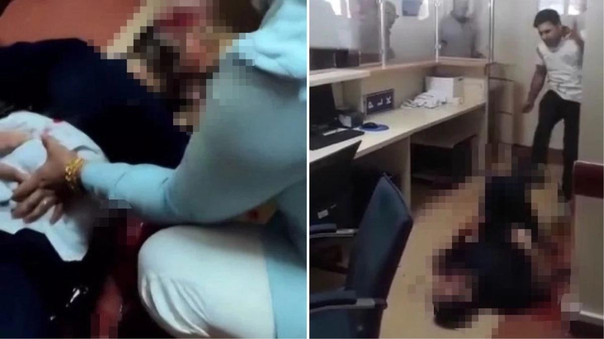Yasak aşk iddiası! Hastaneyi basıp eşiyle birlikte çalışan temizlik görevlisini defalarca bıçakladı