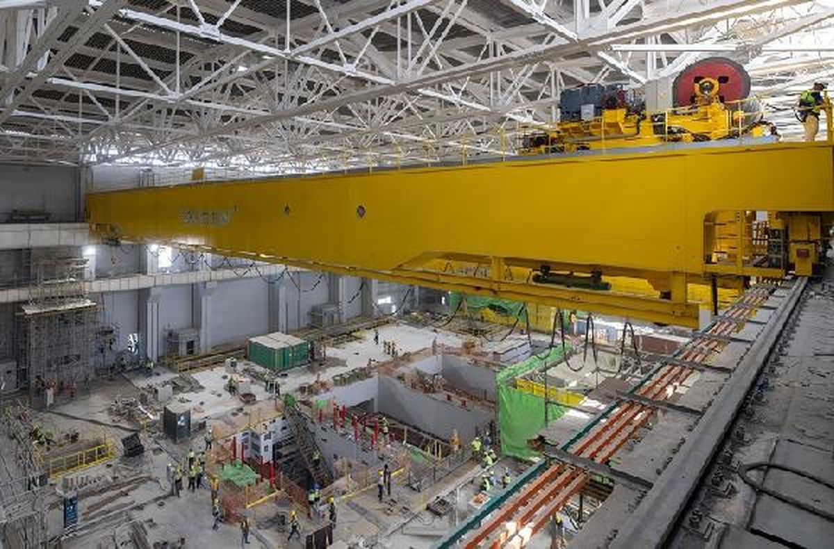 Akkuyu Nükleer Güç Santrali\'nde köprü vinci devreye alındı