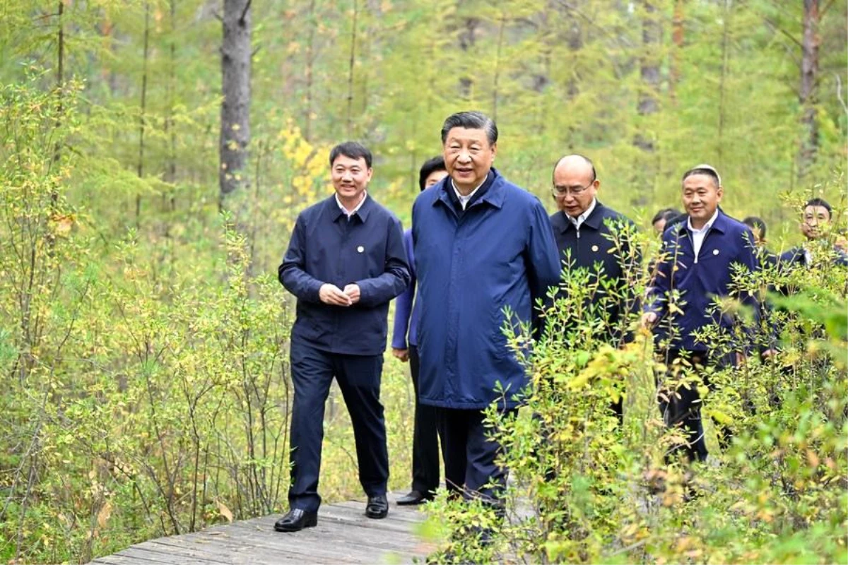 Çin Cumhurbaşkanı Xi Jinping Heilongjiang eyaletinde incelemelerde bulundu