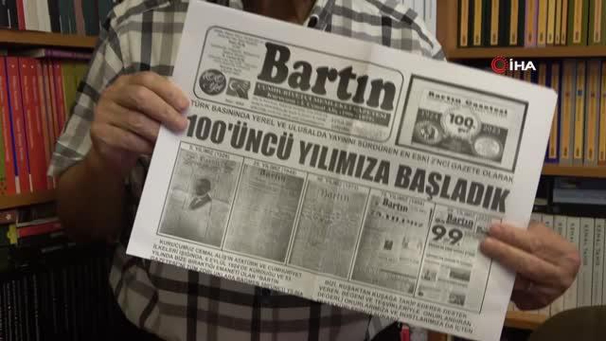 Anadolu\'nun en eski gazetesi olan \'Bartın Gazetesi\' 100. yılını kutluyor