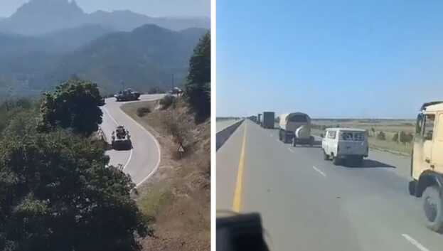 Azerbaycan'ın Karabağ bölgesinde Ermeni güçlerin siper kazma faaliyetleri artıyor Azerbaycan'ın Karabağ bölgesinde Ermeni güçlerin siper kazma faaliyetleri artıyor